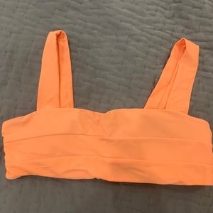 Neon Orange Bikini Top